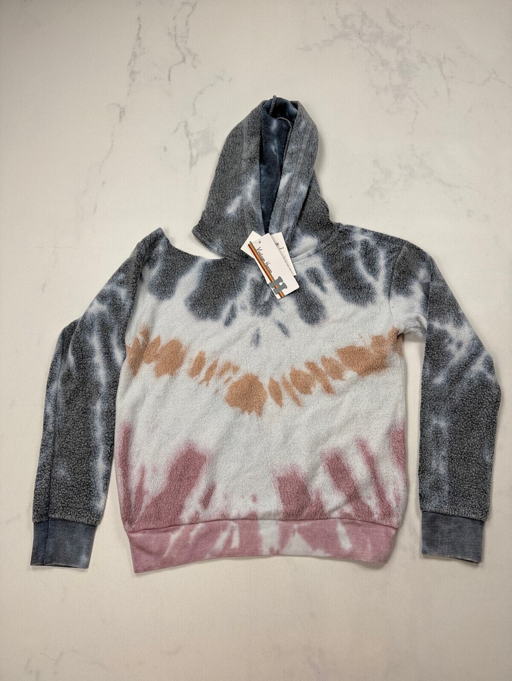 Vintage Havana Throwback Hoodie Gray VTG Indie -  Girls M 10-12
